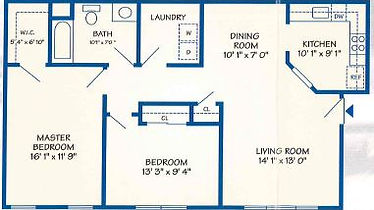 Floor plan for Unit A