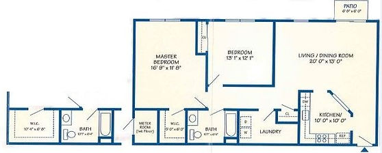 Floor plan for Unit B